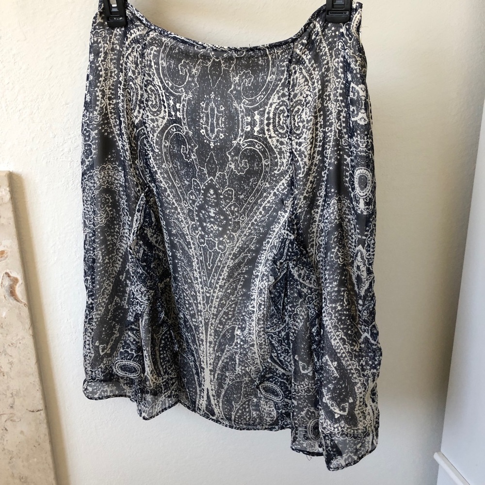 St. John silk printed skirt